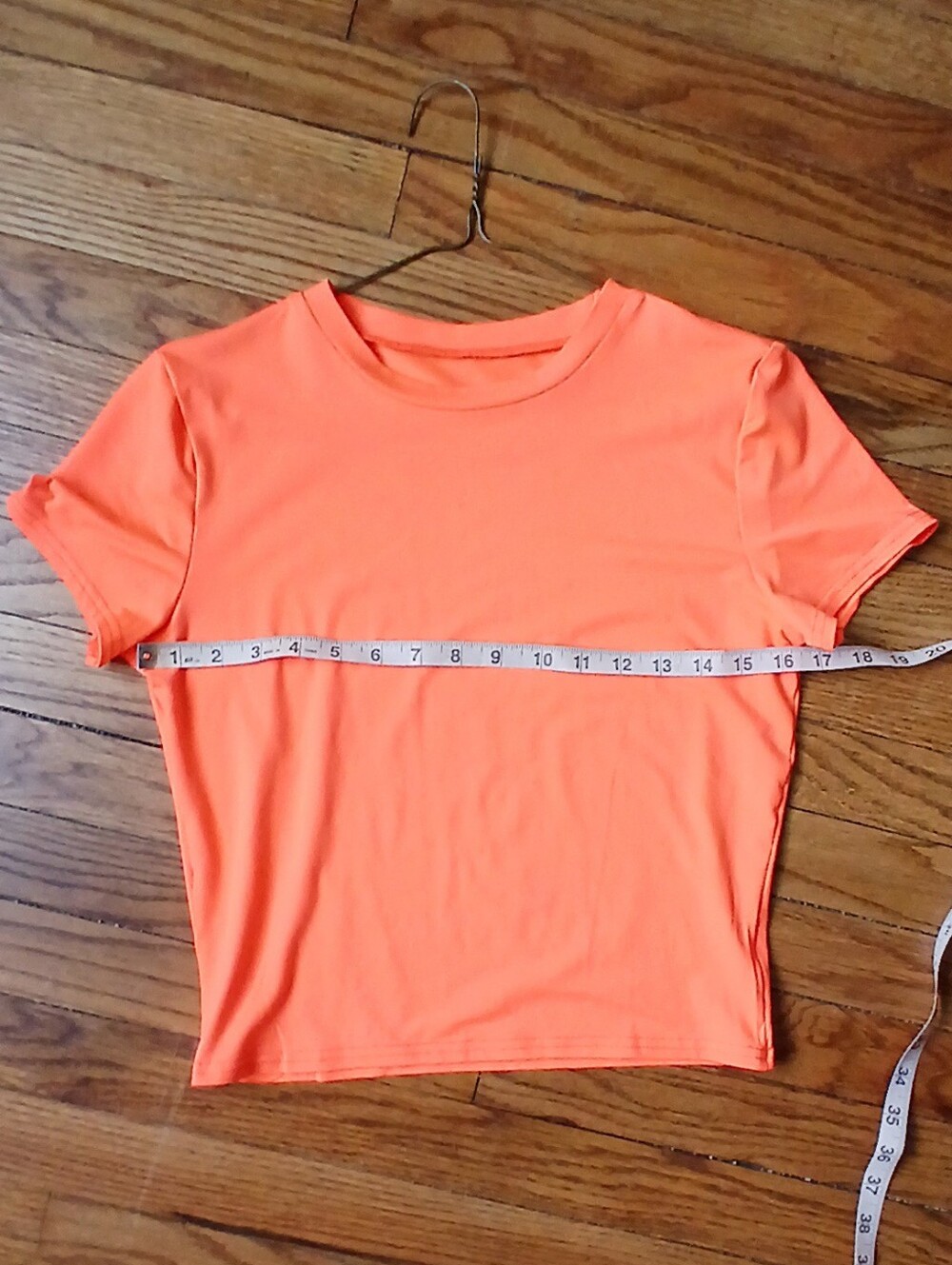 SHEIN bright orange crop top - Picture 4 of 7